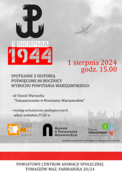 Obchody 80 rocznicy wybuchu Powstania Warszawskiego w PCAS-ie