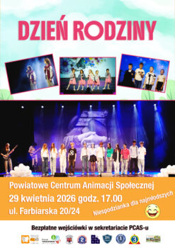 Dzień Rodziny w&nbsp;Powiatowym Centrum Animacji Społecznej