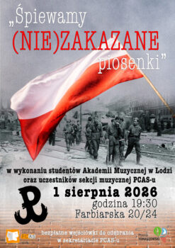Powiatowe Centrum Animacji Społecznej zaprasza na wyjątkowe obchody 82. rocznicy wybuchu powstania warszawskiego.